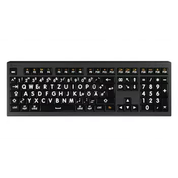 Logickeyboard LKB-LPWB-A2M-DE klawiatura uniwersalna USB QWERTZ niemiecki czarna