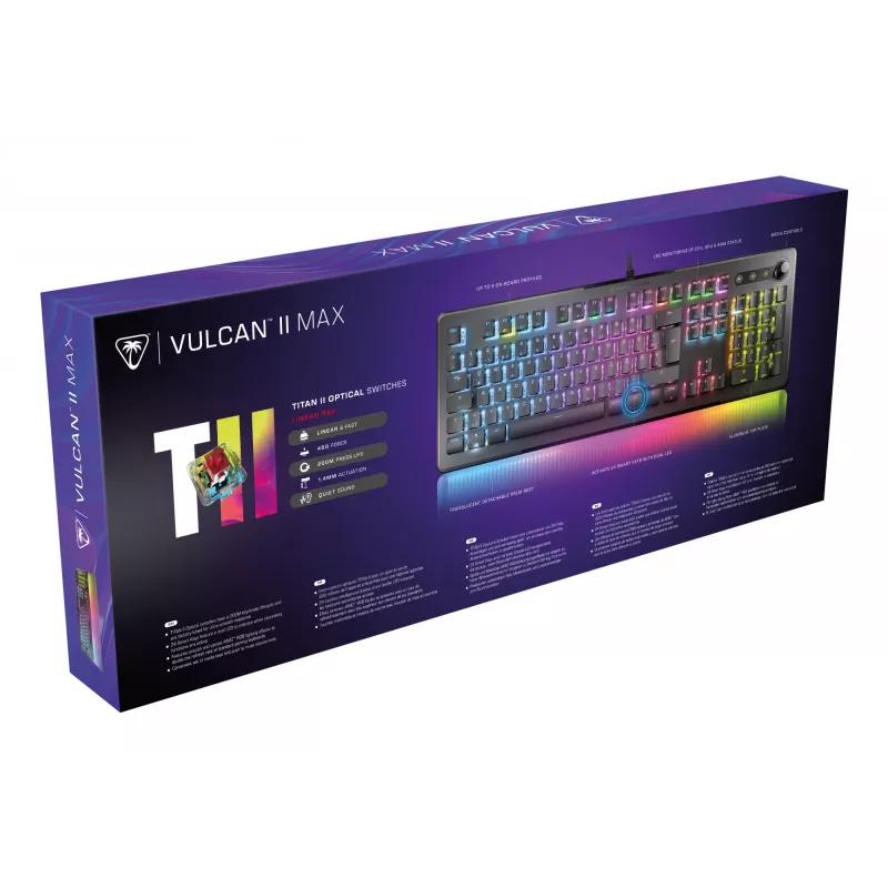 Turtle Beach Vulcan II Max klawiatura Gaming USB QWERTZ Niemiecki Czarny