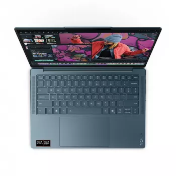 Lenovo Yoga Slim 7 14AKP10 Copilot+ PC AMD Ryzen™ AI 7 350 Laptop 35,6 cm (14 cali) 2.8K 16 GB LPDDR5-SDRAM 512 GB SSD Wi-Fi 7 (802.11be) Windows 11 Home Teal