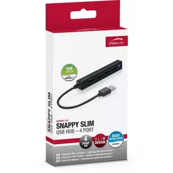 Hub SPEEDLINK SNAPPY cienki 480 Mbit/s Czarny