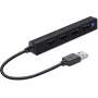 Hub SPEEDLINK SNAPPY cienki 480 Mbit/s Czarny