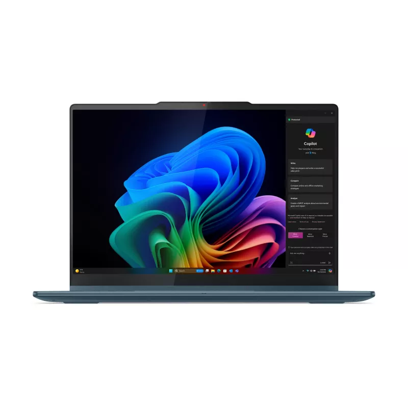 Lenovo Yoga 7 2-w-1 14AKP10 Copilot+ PC AMD Ryzen™ AI 5 340 Hybryda (2-w-1) 35,6 cm (14 cali) Ekran dotykowy WUXGA 16 GB LPDDR5x-SDRAM 512 GB SSD Wi-Fi 7 (802.11be) Windows 11 Home Teal
