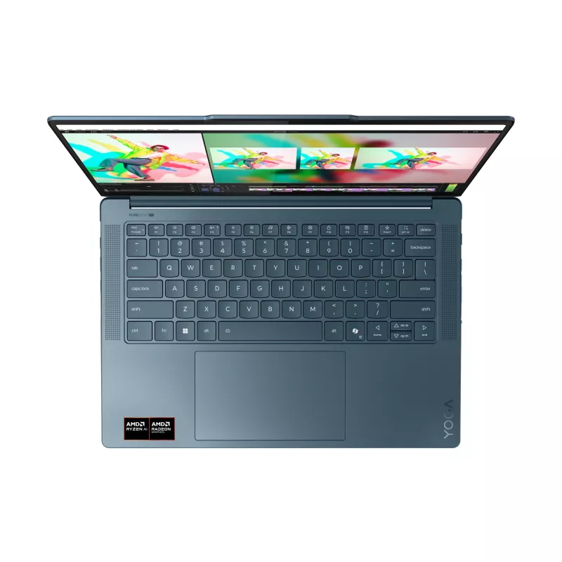 Lenovo Yoga Pro 7 14AKP10 Copilot+ PC AMD Ryzen™ AI 7 350 Laptop 36,8 cm (14,5 cala) 3K 32 GB LPDDR5x-SDRAM 1 TB SSD Wi-Fi 7 (802.11be) Windows 11 Pro Teal