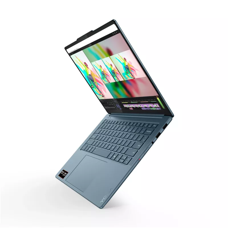 Lenovo Yoga Pro 7 14AKP10 Copilot+ PC AMD Ryzen™ AI 7 350 Laptop 36,8 cm (14,5 cala) 3K 32 GB LPDDR5x-SDRAM 1 TB SSD Wi-Fi 7 (802.11be) Windows 11 Pro Teal