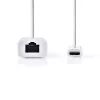 Kabel sieciowy Nedis CCGB64950WT02 RJ-45 Cat8.1 0,2 m Biały