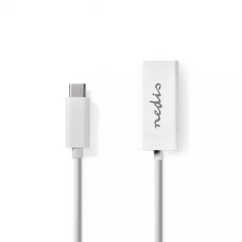 Kabel sieciowy Nedis CCGB64950WT02 RJ-45 Cat8.1 0,2 m Biały