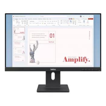 Monitor Lenovo ThinkVision E24-40, 60,5 cm (23,8 cala), 1920 x 1080 pikseli, Full HD, LCD, 6 ms, Czarny