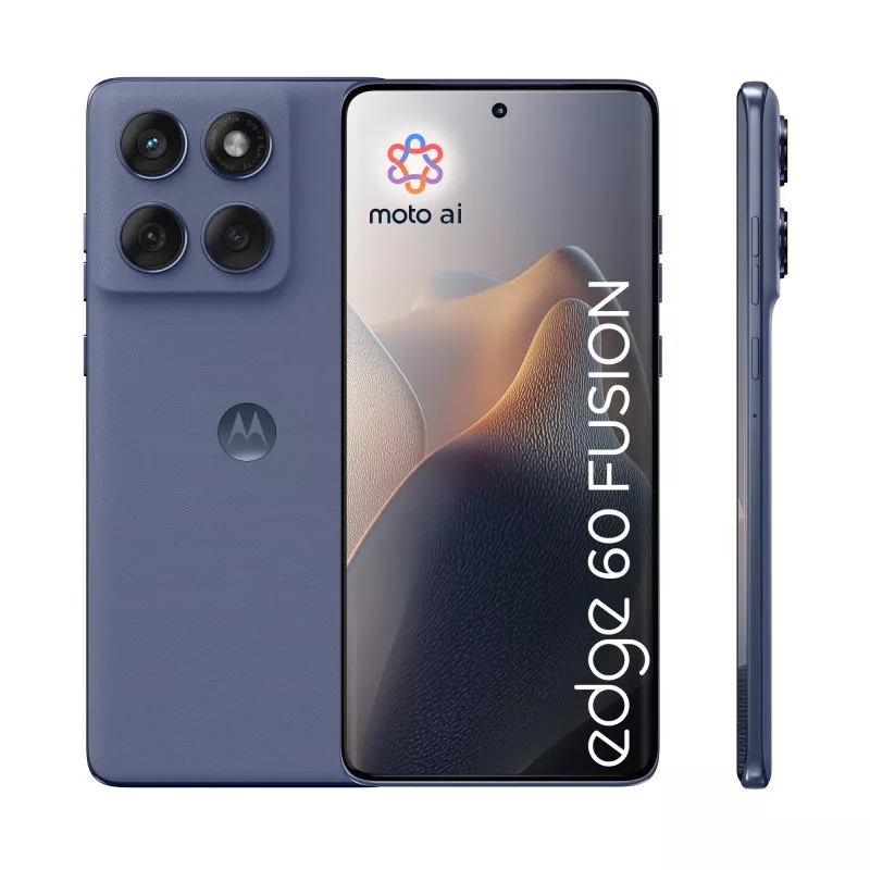 Smartfon Motorola edge 60 fusion — 6,67 cala OLED, MediaTek Dimensity 7300, 8 GB RAM, 256 GB, 50+13 MP, 5200 mAh, Dual SIM, Szary