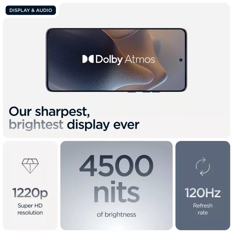 Smartfon Motorola edge 60 fusion — 6,67 cala OLED, MediaTek Dimensity 7300, 8 GB RAM, 256 GB, 50+13 MP, 5200 mAh, Dual SIM, Szary