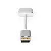 Nedis CCTB37250AL02 adapter kabla wideo 0,2 m DisplayPort DVI-D srebrny