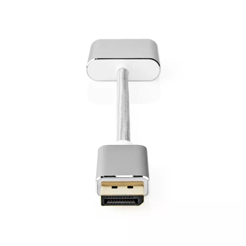 Nedis CCTB37250AL02 adapter kabla wideo 0,2 m DisplayPort DVI-D srebrny