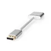Nedis CCTB37250AL02 adapter kabla wideo 0,2 m DisplayPort DVI-D srebrny