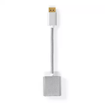Nedis CCTB37250AL02 adapter kabla wideo 0,2 m DisplayPort DVI-D srebrny