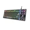 Trust GXT 794 klawiatura Mysz w zestawie Gaming USB QWERTZ Niemiecki Czarny
