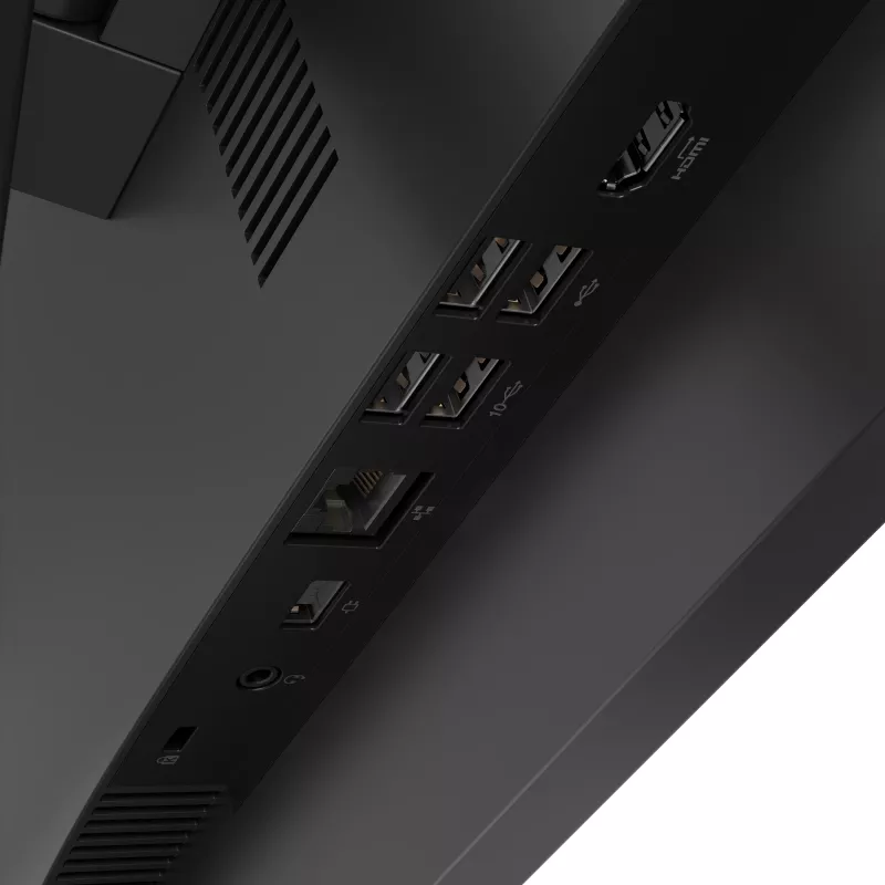 Lenovo V100 Intel® N N100 60,5 cm (23,8 cala) 1920 x 1080 pikseli All-in-One PC 8 GB DDR4-SDRAM 256 GB SSD Windows 11 Pro Wi-Fi 6 (802.11ax) Czarny