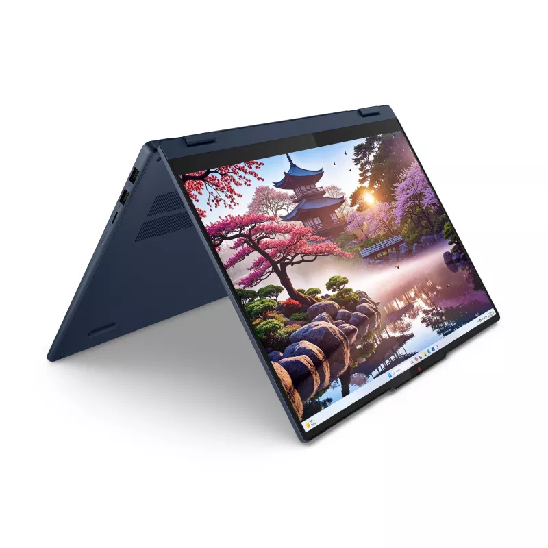 Lenovo IdeaPad 5 2-in-1 16AKP10 Copilot+ PC AMD Ryzen™ AI 5 340 Hybryda (2-w-1) 40,6 cm (16 cali) Ekran dotykowy WUXGA 16 GB LPDDR5x-SDRAM 512 GB SSD Wi-Fi 7 (802.11be) Windows 11 Home Niebieski