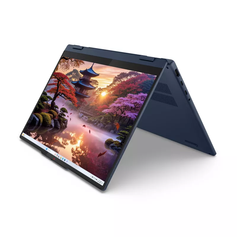 Lenovo IdeaPad 5 2-in-1 14AKP10 Copilot+ PC AMD Ryzen™ AI 7 350 Hybryda (2-w-1) 35,6 cm (14 cali) Ekran dotykowy WUXGA 16 GB LPDDR5x-SDRAM 1 TB SSD Wi-Fi 7 (802.11be) Windows 11 Home Niemiecki Niebieski