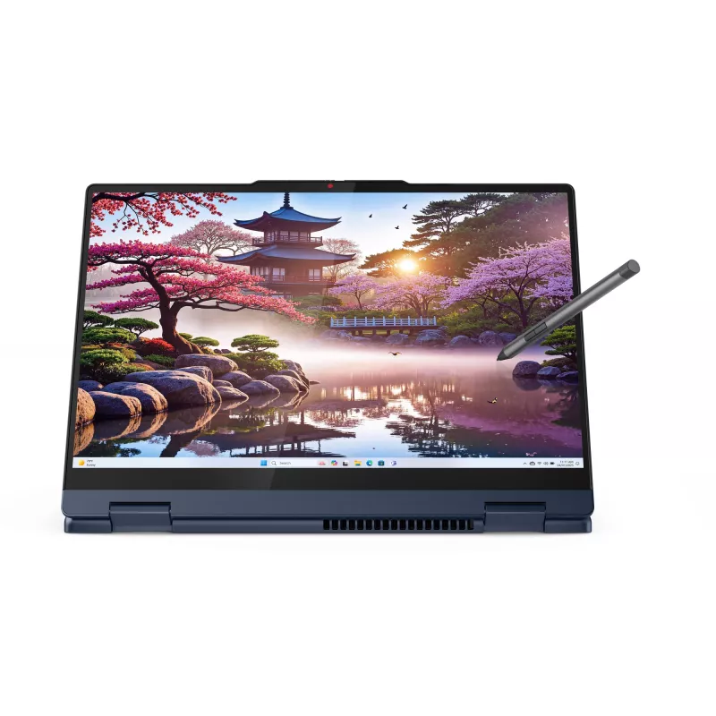 Lenovo IdeaPad 5 2-in-1 14AKP10 Copilot+ PC AMD Ryzen™ AI 7 350 Hybryda (2-w-1) 35,6 cm (14 cali) Ekran dotykowy WUXGA 16 GB LPDDR5x-SDRAM 1 TB SSD Wi-Fi 7 (802.11be) Windows 11 Home Niemiecki Niebieski