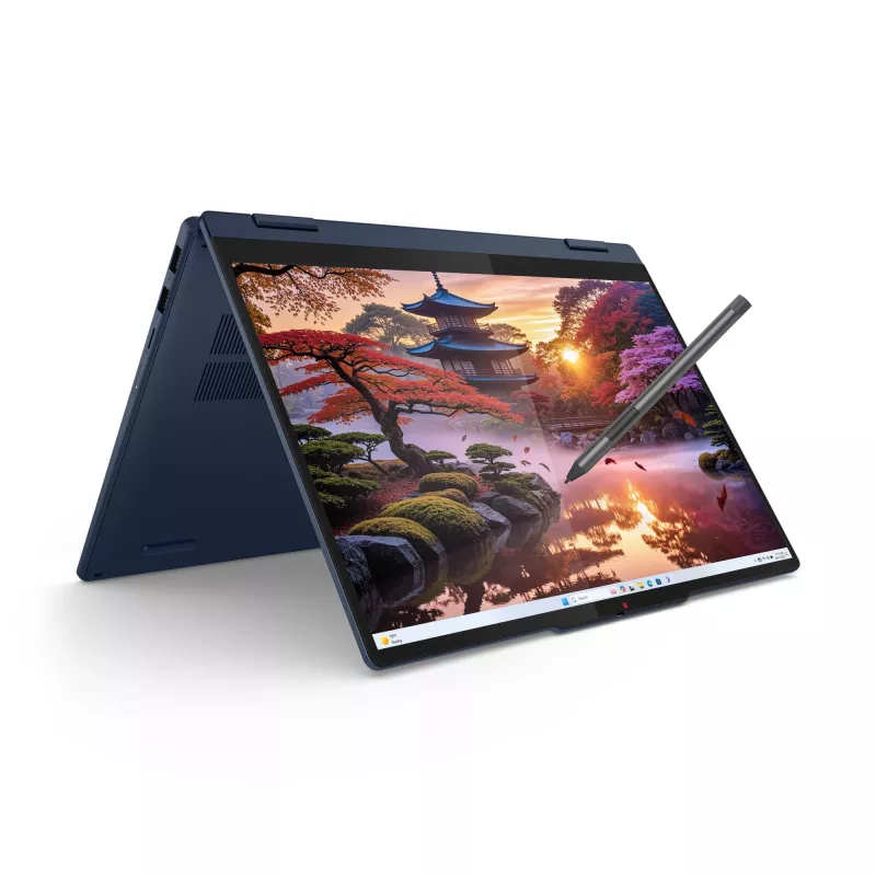 Lenovo IdeaPad 5 2-in-1 14AKP10 Copilot+ PC AMD Ryzen™ AI 7 350 Hybryda (2-w-1) 35,6 cm (14 cali) Ekran dotykowy WUXGA 16 GB LPDDR5x-SDRAM 1 TB SSD Wi-Fi 7 (802.11be) Windows 11 Home Niemiecki Niebieski