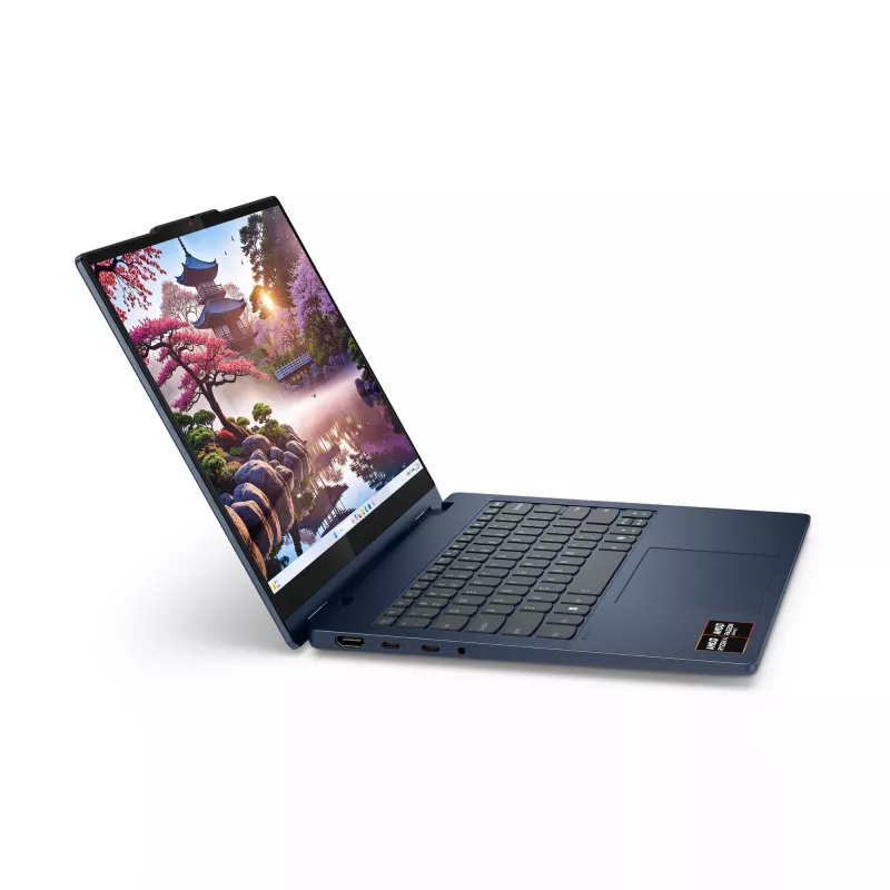 Lenovo IdeaPad 5 2-in-1 14AKP10 Copilot+ PC AMD Ryzen™ AI 7 350 Hybryda (2-w-1) 35,6 cm (14 cali) Ekran dotykowy WUXGA 16 GB LPDDR5x-SDRAM 1 TB SSD Wi-Fi 7 (802.11be) Windows 11 Home Niemiecki Niebieski