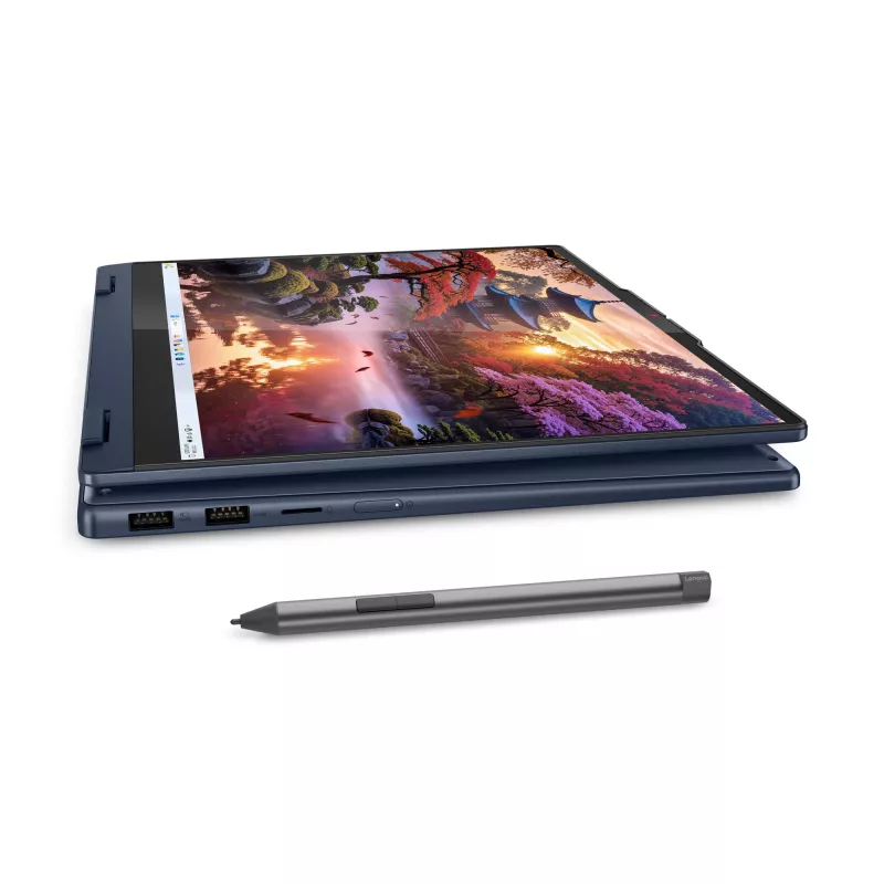 Lenovo IdeaPad 5 2-in-1 14AKP10 Copilot+ PC AMD Ryzen™ AI 7 350 Hybryda (2-w-1) 35,6 cm (14 cali) Ekran dotykowy WUXGA 16 GB LPDDR5x-SDRAM 1 TB SSD Wi-Fi 7 (802.11be) Windows 11 Home Niemiecki Niebieski