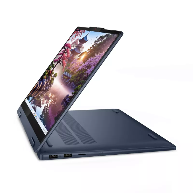 Lenovo IdeaPad 5 2-in-1 14AKP10 Copilot+ PC AMD Ryzen™ AI 7 350 Hybryda (2-w-1) 35,6 cm (14 cali) Ekran dotykowy WUXGA 16 GB LPDDR5x-SDRAM 1 TB SSD Wi-Fi 7 (802.11be) Windows 11 Home Niemiecki Niebieski
