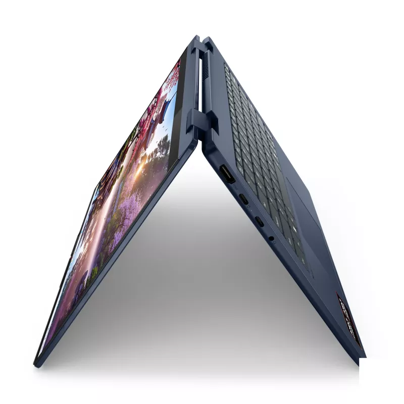 Lenovo IdeaPad 5 2-in-1 14AKP10 Copilot+ PC AMD Ryzen™ AI 7 350 Hybryda (2-w-1) 35,6 cm (14 cali) Ekran dotykowy WUXGA 16 GB LPDDR5x-SDRAM 1 TB SSD Wi-Fi 7 (802.11be) Windows 11 Home Niemiecki Niebieski