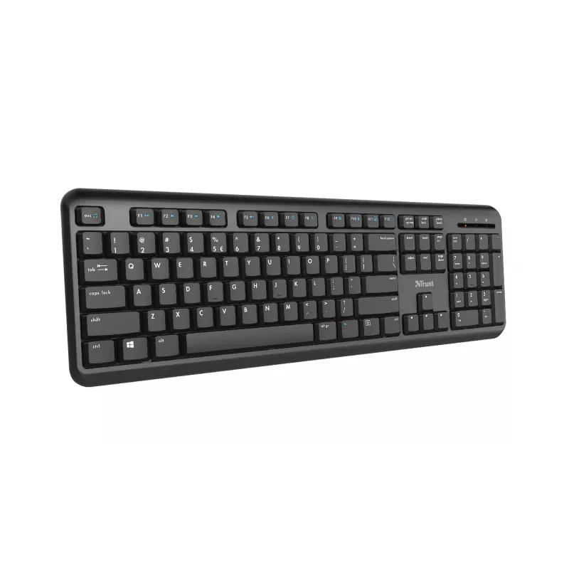 Trust TK-350 klawiatura biurowa RF Wireless QWERTZ niemiecka czarna