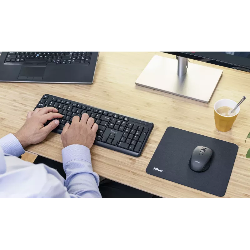Trust TK-350 klawiatura biurowa RF Wireless QWERTZ niemiecka czarna