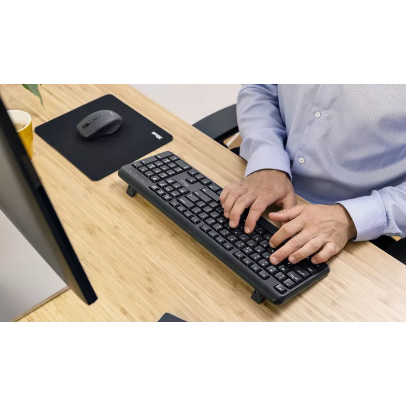 Trust TK-350 klawiatura biurowa RF Wireless QWERTZ niemiecka czarna