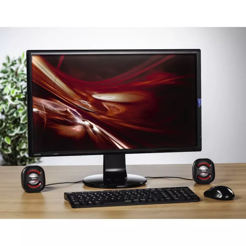 Hama Sonic Mobil 183 Czarny, Czerwony Przewodowe 3 W