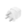 Hama 00223440 przejściówka wtyczki zasilania Type M Type C (Europlug)+Type F Biały