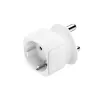Hama 00223440 przejściówka wtyczki zasilania Type M Type C (Europlug)+Type F Biały