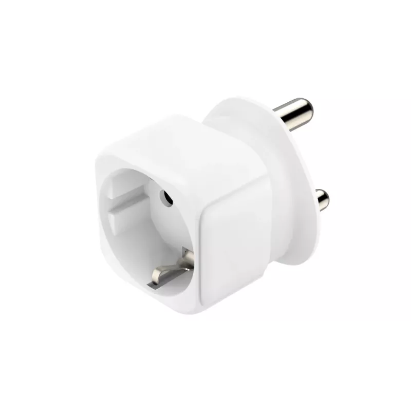 Hama 00223440 przejściówka wtyczki zasilania Type M Type C (Europlug)+Type F Biały