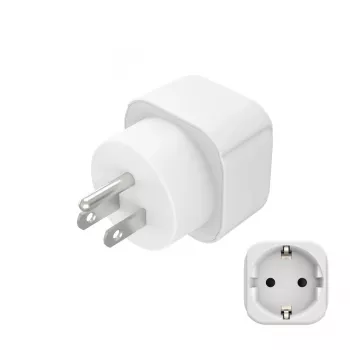 Hama 00223438 adapter wtyczki zasilającej Typ B Typ C (Europlug)+Typ F Biały