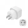Hama 00223438 adapter wtyczki zasilającej Typ B Typ C (Europlug)+Typ F Biały