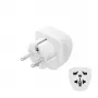 Hama 00223456 adapter zasilania hybrydowy Typ E/F uniwersalny Biały