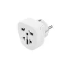 Hama 00223456 adapter zasilania hybrydowy Typ E/F uniwersalny Biały