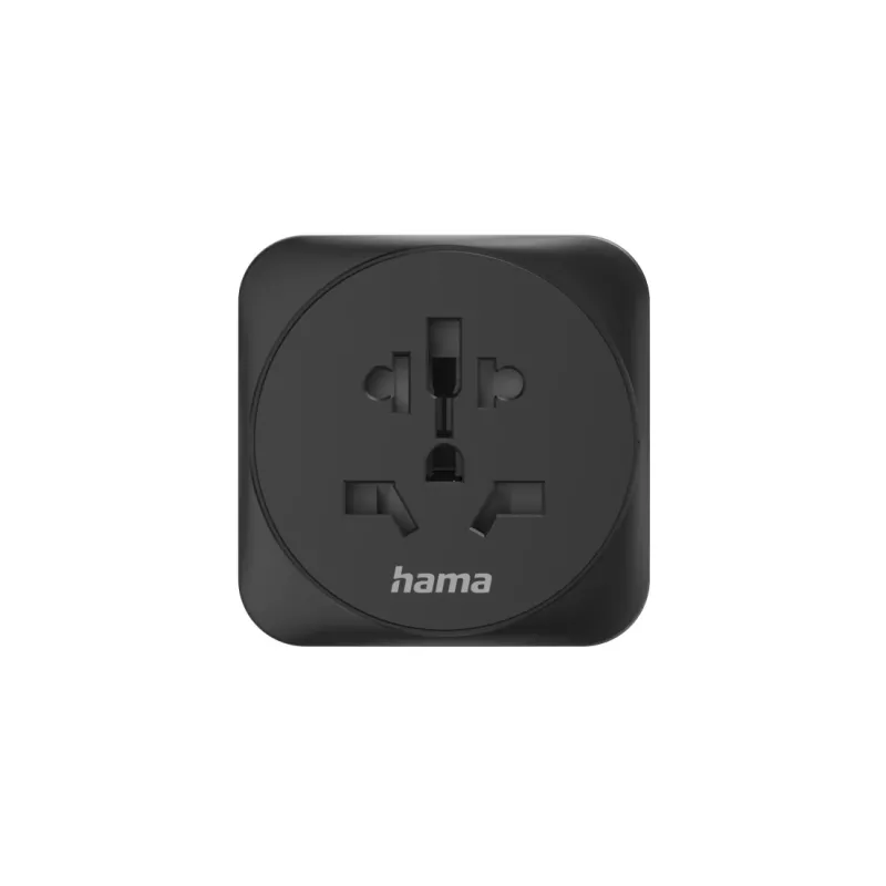 Hama 00223454 przejściówka zasilająca hybrydowa typu E/F uniwersalna czarna