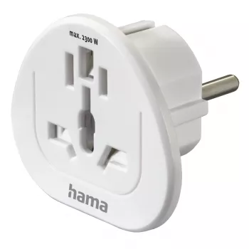 Hama 00223455 adapter wtyczki sieciowej Uniwersalny Biały
