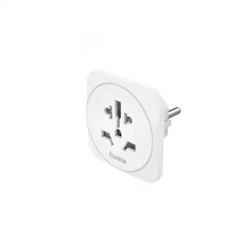 Hama 00223455 adapter wtyczki sieciowej Uniwersalny Biały