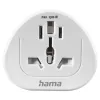Hama 00223455 adapter wtyczki sieciowej Uniwersalny Biały