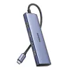 Hub USB Type-C UGREEN 20956A z HDMI i USB 3.0, 5 Gb/s, 4K 3840×2160, srebrny