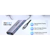 Hub USB Type-C UGREEN 20956A z HDMI i USB 3.0, 5 Gb/s, 4K 3840×2160, srebrny