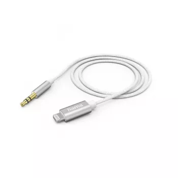 Kabel Lightning Hama 00201522 1m Biały Lightning 3.5mm