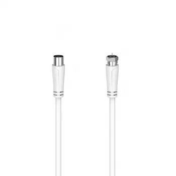 Kabel koncentryczny Hama 00205061 1,5 m Coax F biały