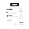 Ładowarka sieciowa mophie essentials 20 W USB-C PD, uniwersalna, biała, AC, szybkie ładowanie, do użytku wewnętrznego