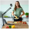 Hama 700 II Lampka pierścieniowa, Mikrofon, Kamera internetowa, Aparat, Telefon komórkowy/Smartfon, Tablet/UMPC Czarny