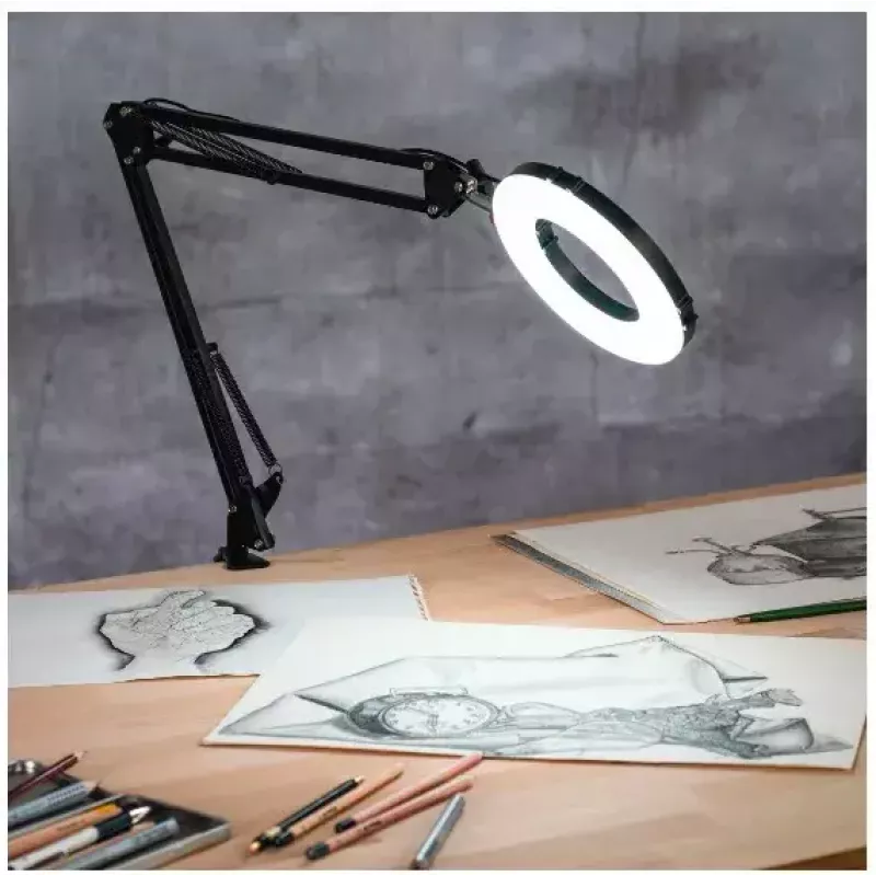 Hama 700 II Lampka pierścieniowa, Mikrofon, Kamera internetowa, Aparat, Telefon komórkowy/Smartfon, Tablet/UMPC Czarny