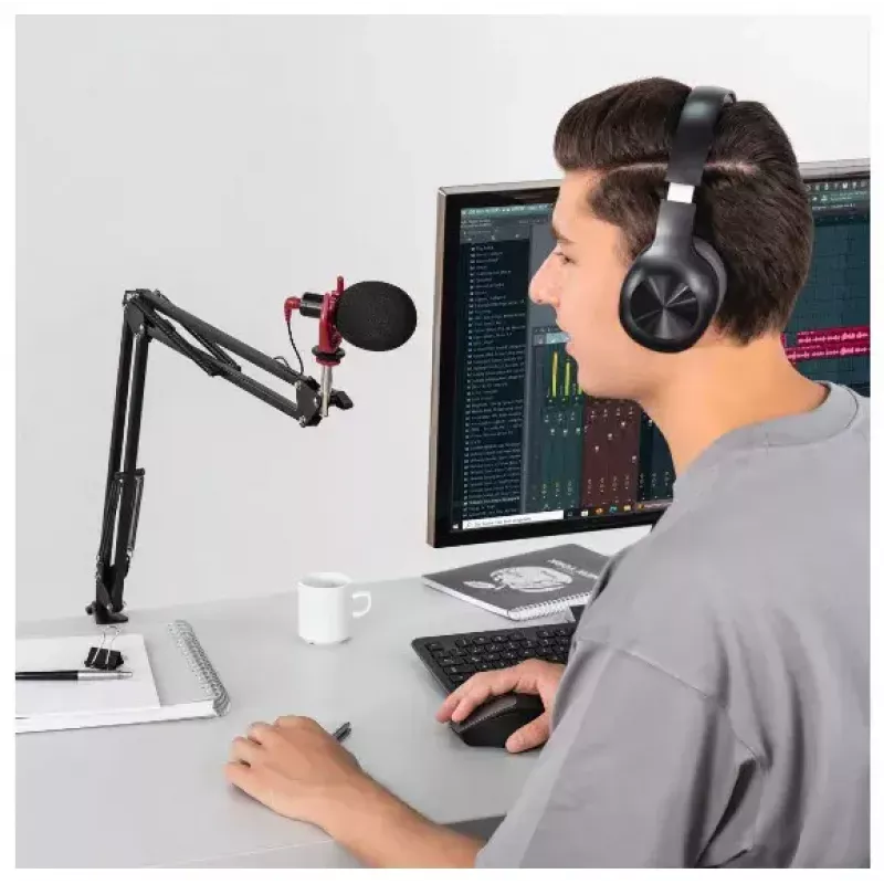 Hama 700 II Lampka pierścieniowa, Mikrofon, Kamera internetowa, Aparat, Telefon komórkowy/Smartfon, Tablet/UMPC Czarny